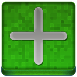 Green Plus Coloured Icon 256x256 png