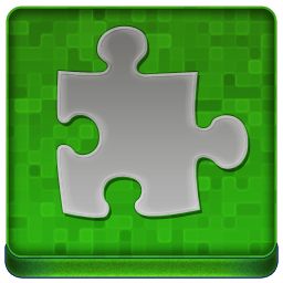 Green Puzzle Coloured Icon 256x256 png