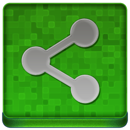 Green Share Coloured Icon 256x256 png