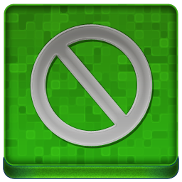 Green Stop Coloured Icon 256x256 png