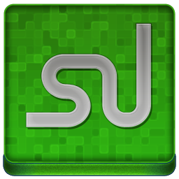 Green Stumble Upon Coloured Icon 256x256 png