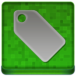 Green Tag Coloured Icon 256x256 png