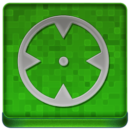 Green Target Coloured Icon 256x256 png