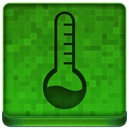 Green Temperature Icon 256x256 png
