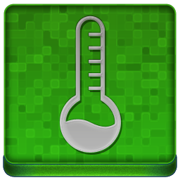 Green Temperature Coloured Icon 256x256 png