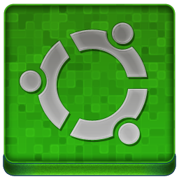 Green Ubuntu Coloured Icon 256x256 png