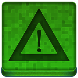 Green Warning Icon 256x256 png