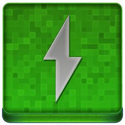 Green Winamp Coloured Icon 256x256 png