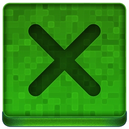 Green X Icon 256x256 png