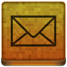 Orange Mail Icon 256x256 png