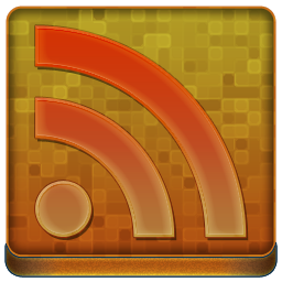 Orange RSS Coloured Icon 256x256 png