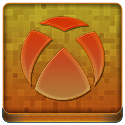 Orange Xbox 360 Coloured Icon 256x256 png