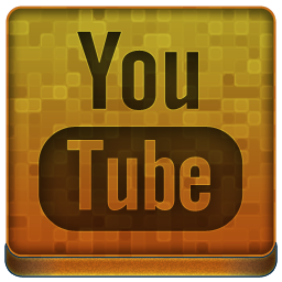 Orange YouTube Icon 256x256 png