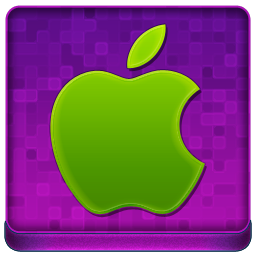 Pink Apple Coloured Icon 256x256 png