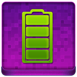 Pink Battery Coloured Icon 256x256 png