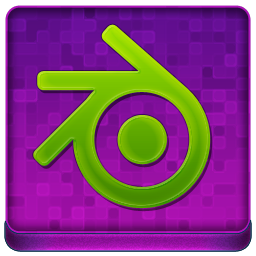 Pink Blender Coloured Icon 256x256 png