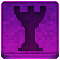 Pink Chess Tower Icon 256x256 png