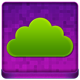 Pink Cloud Coloured Icon 256x256 png