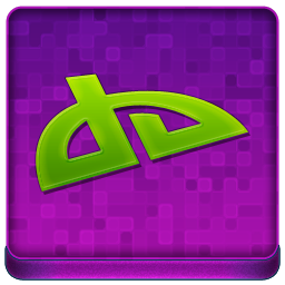 Pink deviantART Coloured Icon 256x256 png