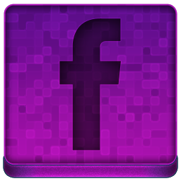 Pink Facebook Icon 256x256 png