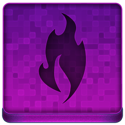 Pink Fire Icon 256x256 png