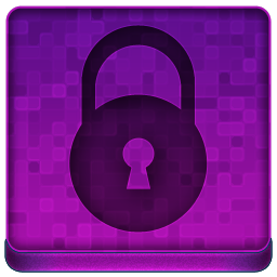 Pink Lock Icon 256x256 png