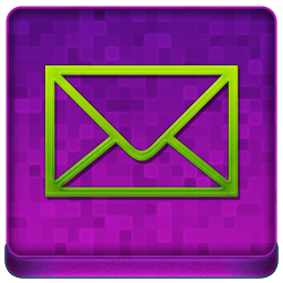 Pink Mail Coloured Icon 256x256 png