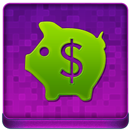 Pink Piggy Coloured Icon 256x256 png