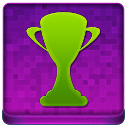 Pink Trophy Coloured Icon 256x256 png