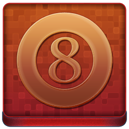 Red 8Ball Coloured Icon 256x256 png