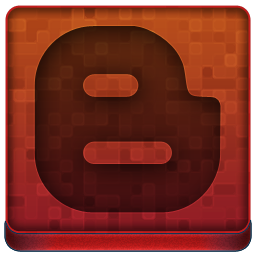 Red Blogger Icon 256x256 png