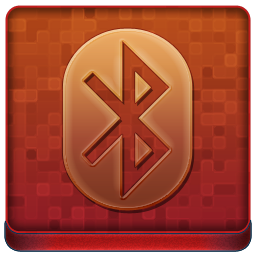 Red Bluetooth Coloured Icon 256x256 png