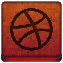Red Dribbble Icon 256x256 png