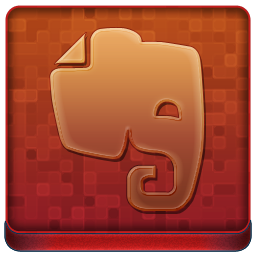 Red Evernote Coloured Icon 256x256 png