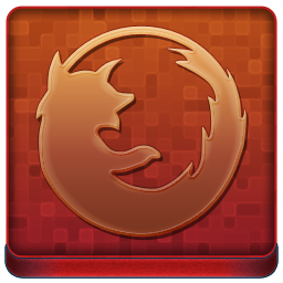 Red Firefox Coloured Icon 256x256 png
