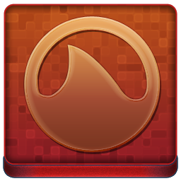Red Grooveshark Coloured Icon 256x256 png