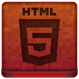 Red HTML5 Icon 256x256 png