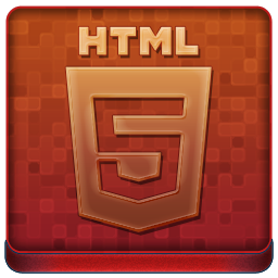 Red HTML5 Coloured Icon 256x256 png
