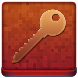 Red Key Coloured Icon 256x256 png