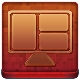 Red LCD Coloured Icon 256x256 png