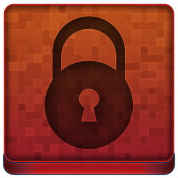 Red Lock Icon 256x256 png