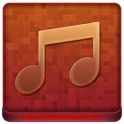 Red Music Coloured Icon 256x256 png