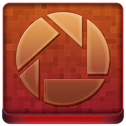 Red Picassa Coloured Icon 256x256 png