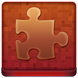 Red Puzzle Coloured Icon 256x256 png
