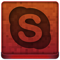 Red Skype Icon 256x256 png