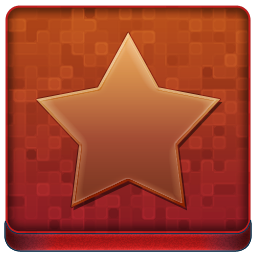 Red Star Coloured Icon 256x256 png