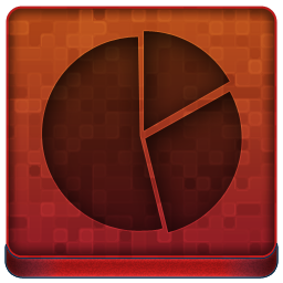 Red Statistics Round Icon 256x256 png