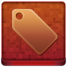 Red Tag Coloured Icon 256x256 png
