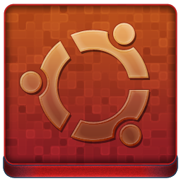 Red Ubuntu Coloured Icon 256x256 png