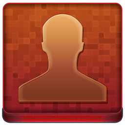 Red User Coloured Icon 256x256 png